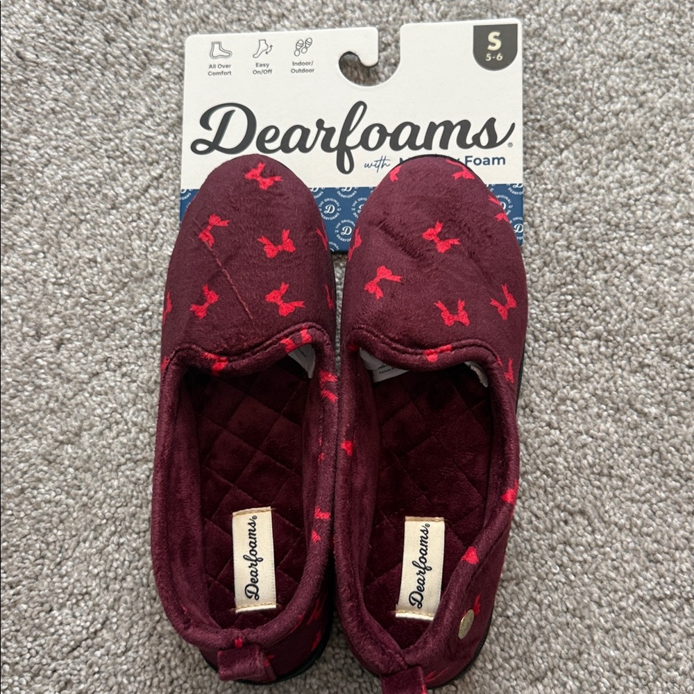 Dearfoams Rachel Velour Closed Back Slipper